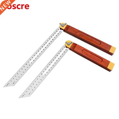 Angle Rulers Gauges Tri Square Sliding T-Bevel With Wooden /