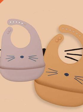 Cartoon Panda Slcone Baby Bbs Waterproof Adjustable Grls