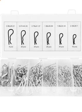 150pcs R Cotter Pin Tractor Pin Clip Assortment Fastener Set