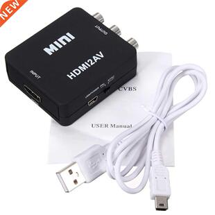 Mini HDMI to RCA Composite Video Audio AV Adapter Converter