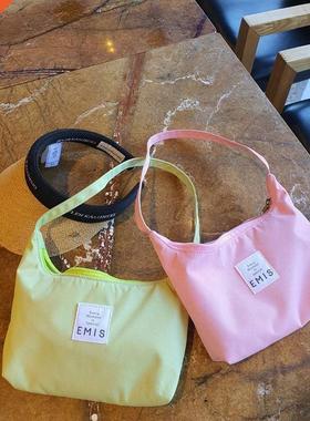 Candy Color Women's Hobos Underarm Bag Portable Simple F