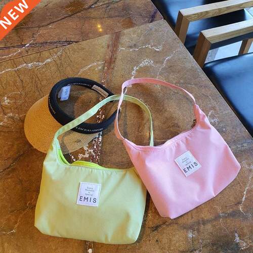 Candy Color Women's Hobos Underarm Bag Portable Simple F