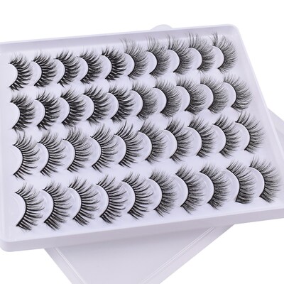 5/10/20Pairs 3D Mink Lashes Natural Mink False Eyelashes Dra