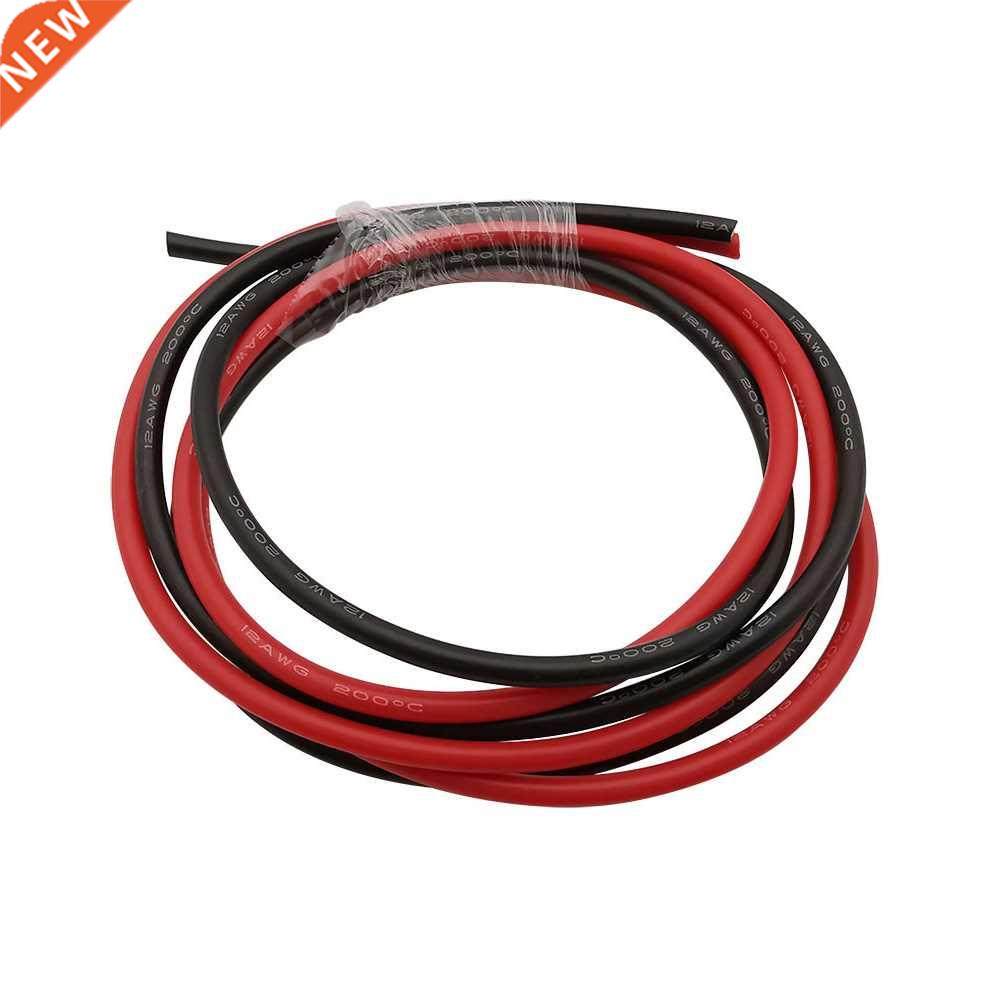 1M Black 1M Red Silicone Wire Cable 12AWG 14AWG 16AWG 18AWG