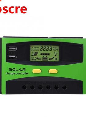PWM Solar Charge Controller 0A 48V Charging Regulators LCD