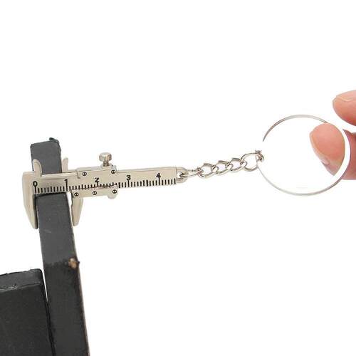 1Piece New Portable Mini Metal Ruler Vernier Caliper Ruler K