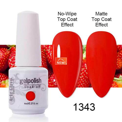 Gel Nail Polish Pure Red White Black Semi Permanent Soak Off