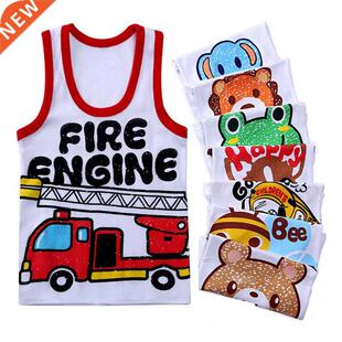 Summer Kids 100%Cotton T Shirts Boys Girls Baby Prin