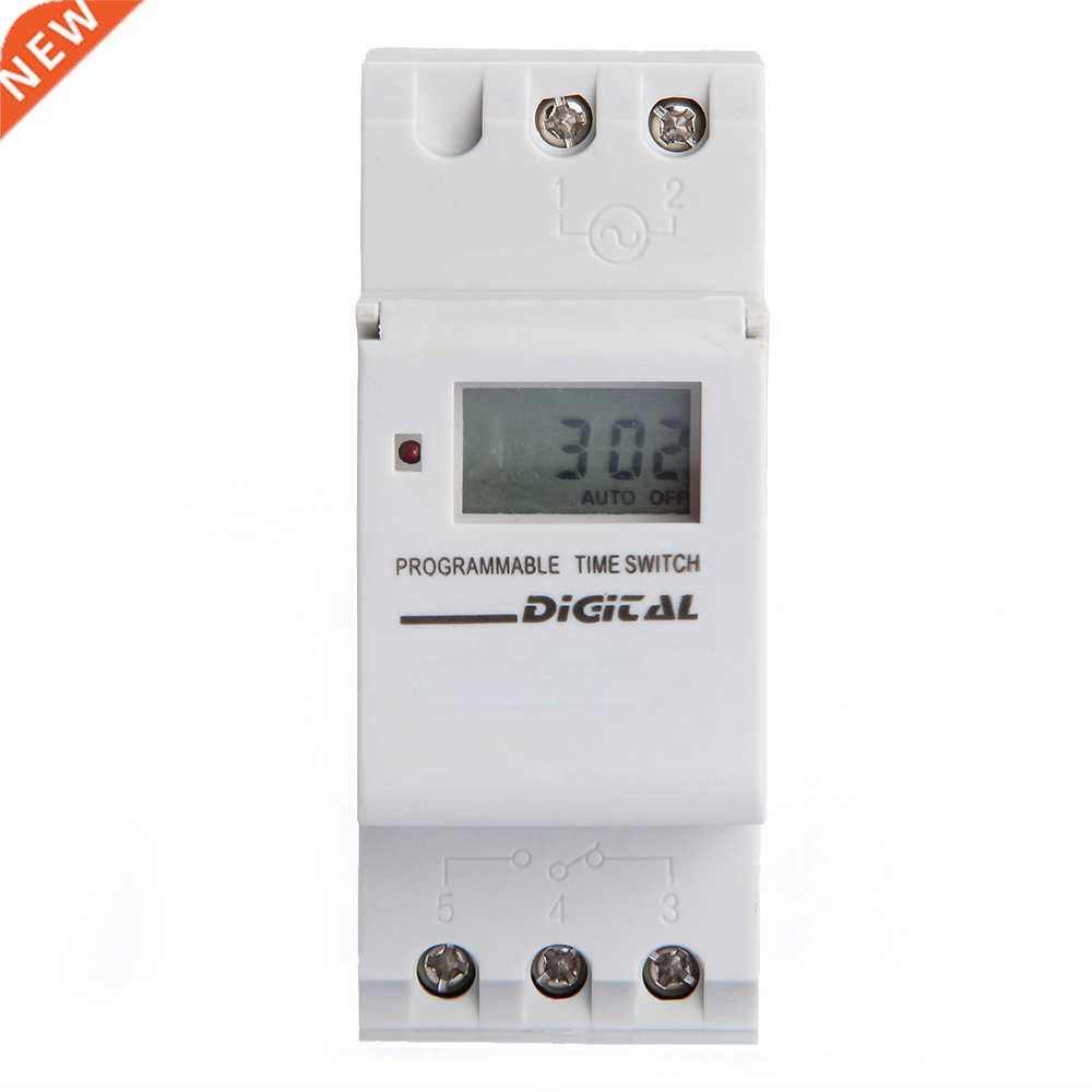 16A LCD Modular Programmer Time Timer Switch White