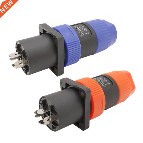 2Set NL4FC Speakon 4 Pin 4 Pole Audio Male Plug Panel Mount
