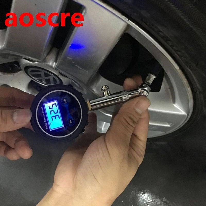 LCD Digital Tire Pressure Gauge 0-200PSI Car Tyre Air Pressu