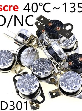 1pcs KSD301 10A 250V 40~135 degree Ceramic Normally Open/Nor