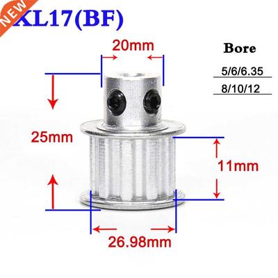 1PCS Convex Synchronous Wheel XL 17 Teeth Timing Pulley Belt