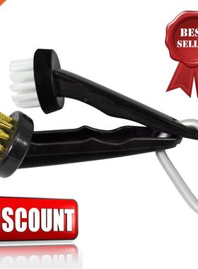 Golf Brush Cleaner Tools Black Hook to Bag Belt Club Cleani