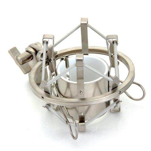 Silver Metal Microphone Stand Microphone Shock Mount with Sc