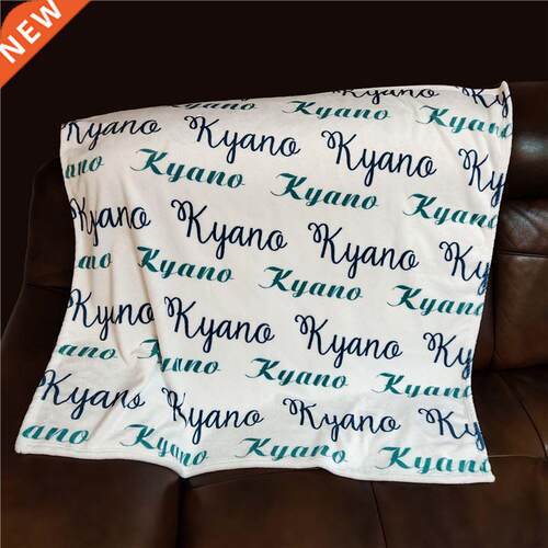 Name Personalized Baby Blanket Swaddling Animal Unicorn Flor