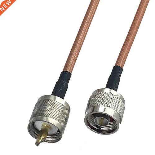 1pcs RG142 Cable N Male Plug to UHF PL259 Male Plug Connecto