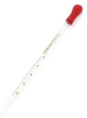 Transparent Red Rubber Head Glass Dropper Glass Pipette Lab