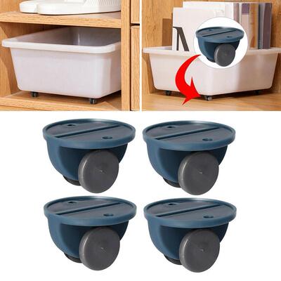 4Pcs/Set Adhesive Swivel Caster Universal Furniture Wheel Ca