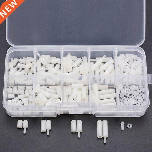 M2 Nylon Screw White Hex Screw Nut Nylon PCB Standoff Assort