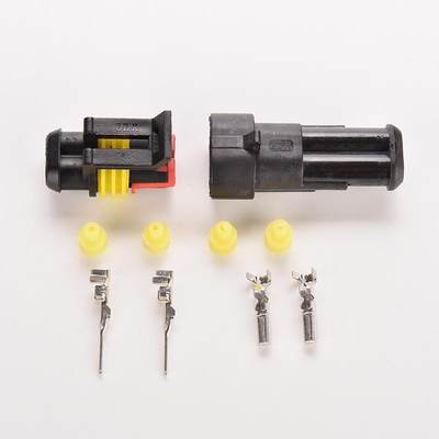 1 Set Flame Retardancy 2P Auto Connector Waterproof Automoti