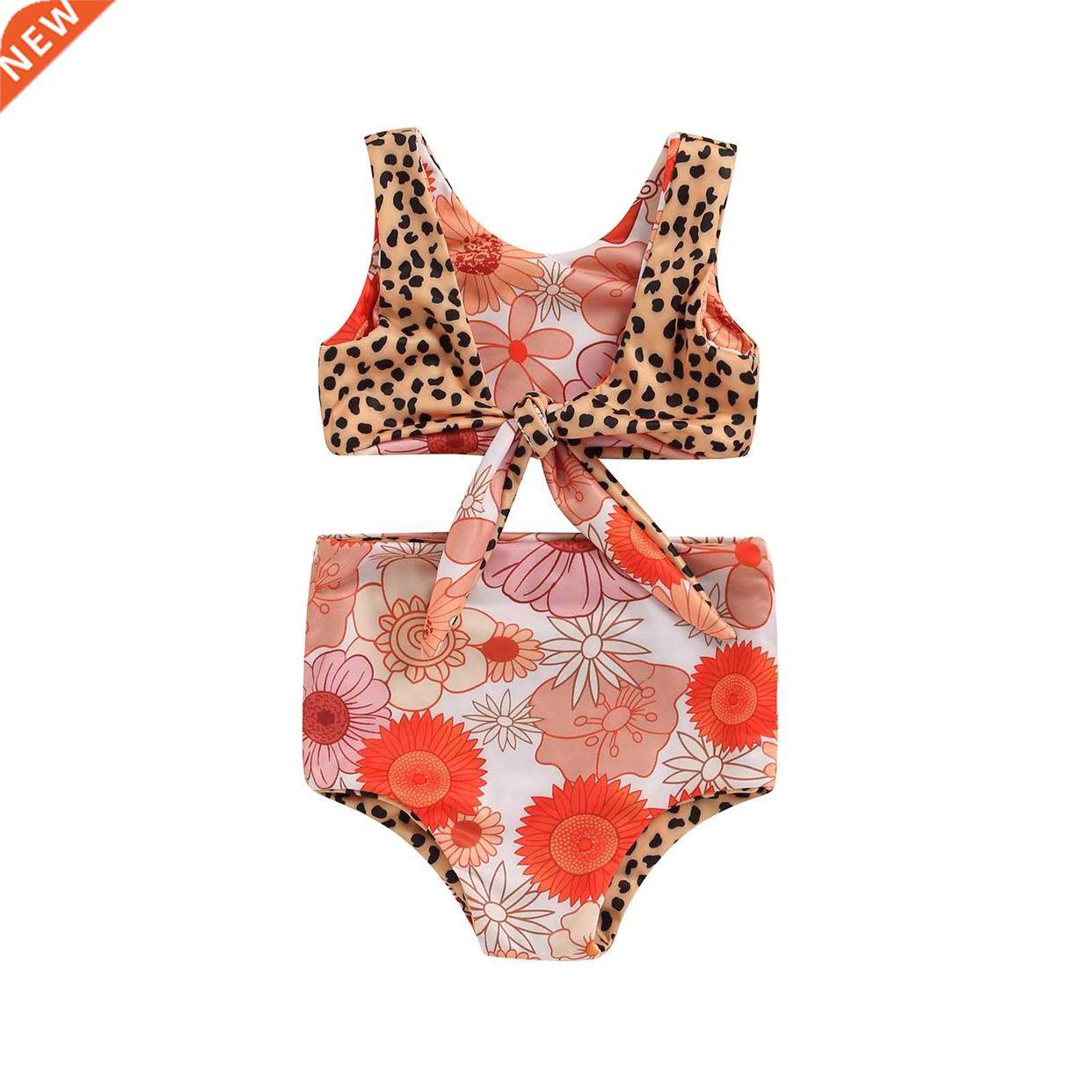 Lioritiin 0-4Yers Toddler Girl Summer 2Pcs Swimwer Sets S