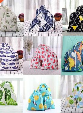 Dinosur Drwstring Pouch Cotton Linen Storge Bg Gift Ewel