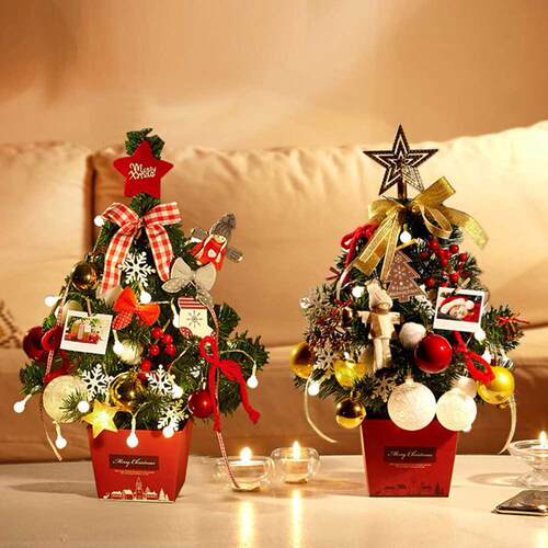 LED Luminous Christmas Tree DIY Small Pine Tree for Home Hot
