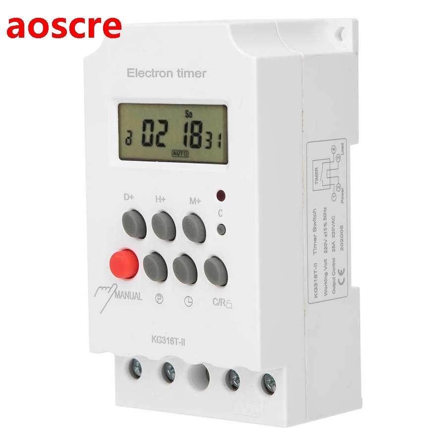 Digital Time Switch LCD Display Micro-Computer Electron Time