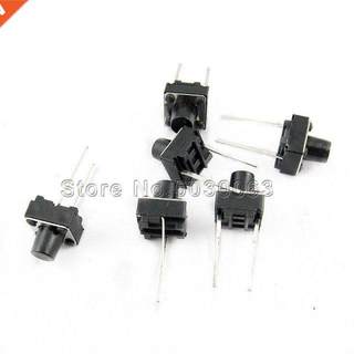 100pcs/lot Touch switch 6*6*5mm DIP center 2PIN long key sw