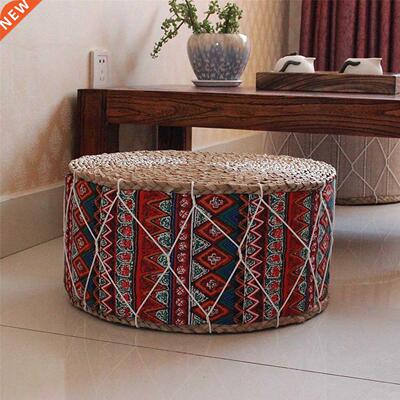 Straw Futon Floor Cushon Yoga Medtaton Cushon Handcraft