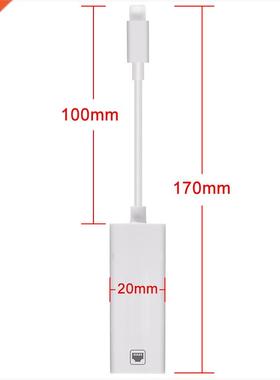 100Mbps Cable Adapter For Lightning to RJ45 Ethernet LAN Wir