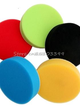5Pcs  inch Flat Sponge Buffing Pad Polishing Pad Kit Car Po