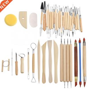 42Pcs Ceramic Pottery Crafts Tools Set Clay Sculpting Carvin