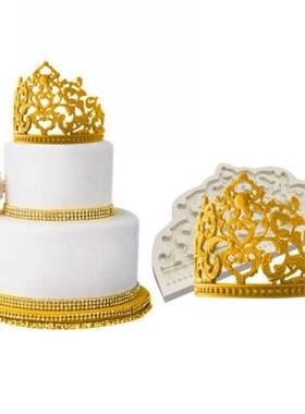 Sugarcraft Baroque Pearl Crown Silicone Mold Cupcake Topper