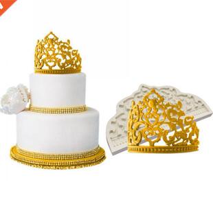 Sugarcraft Baroque Pearl Crown Silicone Mold Cupcake Topper
