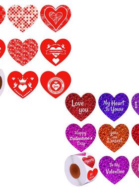 Gift Sealing Stickers 500pcs Valentine's Day Design Diar