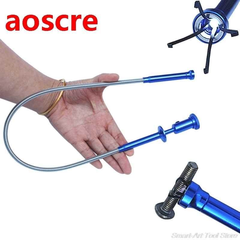 Pick-Up Tool 4 Claw Long Reach Flexible Spring Grip Narrow B