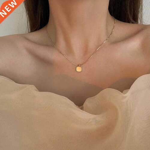 New Korean Style Women Girls Fashion Shell Ins Alloy Necklac