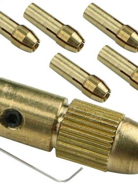 1 set 7Pcs 0.5-3mm Electric Drill Bit Collet Micro Twist Dri