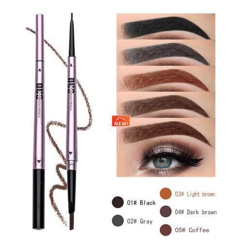 5Colors Double-headed Eyebrow Pencil Waterproof Long-lasting