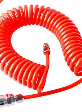 6M/19.68Ft Pneumatic Spring Tube Trachea with Quick Connecto