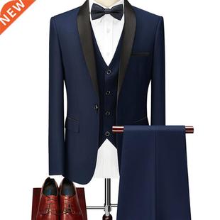 Ensembles Homme High Quality Slim Fit Mens Suit nd Mariage S