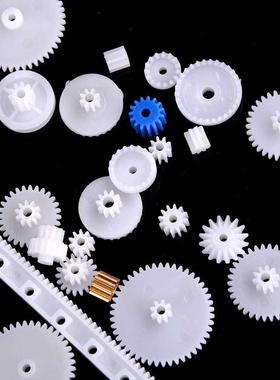 2017 New 60 Pcs/set Plastic Gear Set  Rack Pulley Belt Wo