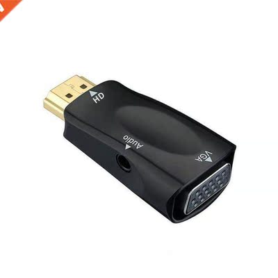 HDMI-compatible Male to VGA Female Adapter Audio Cable Conve