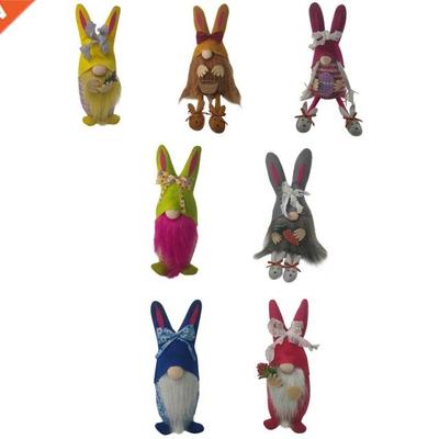Cute Easter Gnome Doll Bunny Gnomes Plush Dolls Dwarf Elf O