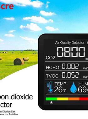 5 in 1 CO2 Meter Digital Temperature Humidity Sensor Tester