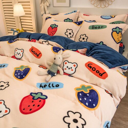 Four sets of thickened double-sided milk fleece