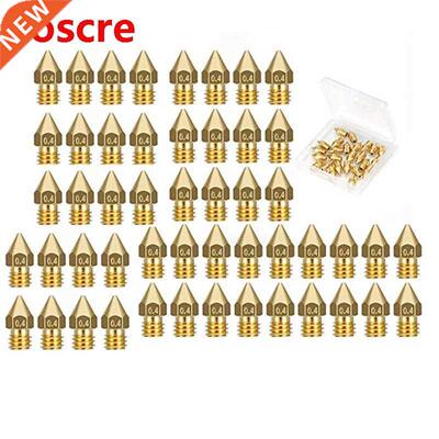50 Pcs 3D Printer Extruder Nozzle-MK8 0.4 Mm Nozzle for Ende