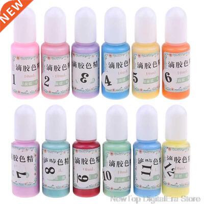 12 Bottles Liquid Macaron Candy Color Resin Pigment Dye Resi